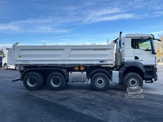 Three-sided tipper truck MAN TGS 35.520 3-SEITENKIPPER, 8X4,  MEILLER-KIPPER, BORDMATIK, AUTOMATIK, E6, RETARDER