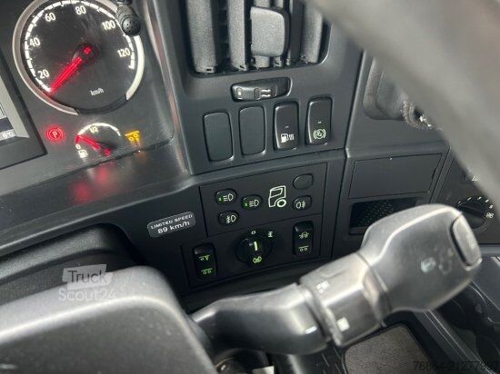 Flatbed truck with tarp SCANIA R450, 6X2, LBW, EDSCHA-VERDECK, LENK-LIFTACHSE, VOLL-LUFT, E6