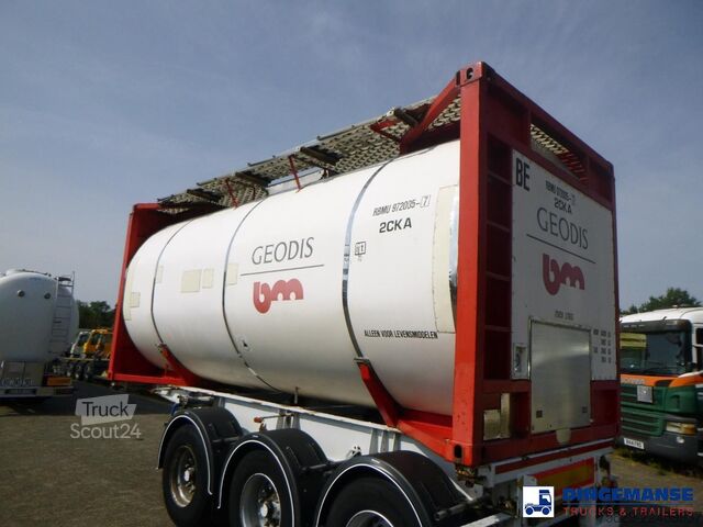 Tvertnes konteiners M1 Engineering Food tank container inox 20 ft / 25 m3 / 1 comp