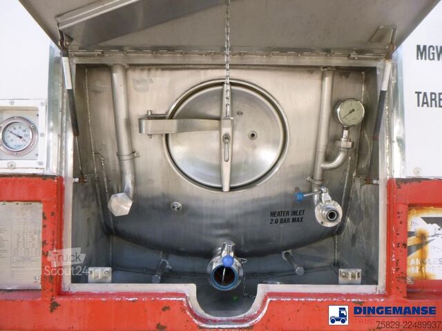 Tvertnes konteiners M1 Engineering Food tank container inox 20 ft / 25 m3 / 1 comp