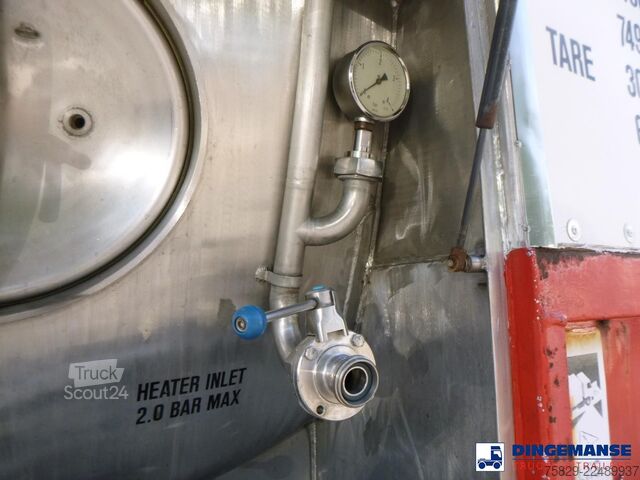 Tvertnes konteiners M1 Engineering Food tank container inox 20 ft / 25 m3 / 1 comp