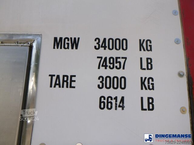 Tvertnes konteiners M1 Engineering Food tank container inox 20 ft / 25 m3 / 1 comp