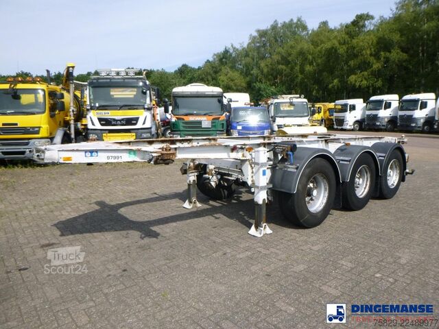 Containertransport L.A.G. 3-axle container trailer 20 ft