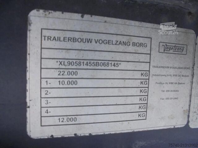 Transporte refrigerado/congelado Vogelzang V0-STG 1 Axle + Dhollandia Lift + Carrier Vecto...