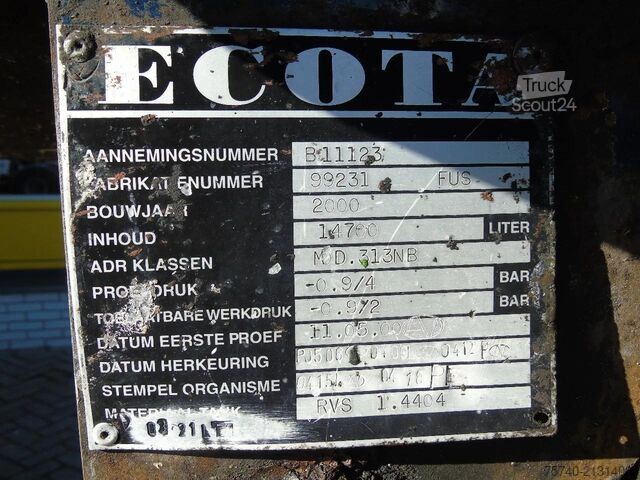 Όχημα αναρρόφησης Volvo FM 12.340 12.340 + ecota 14.700 liter + 8x4 + e...