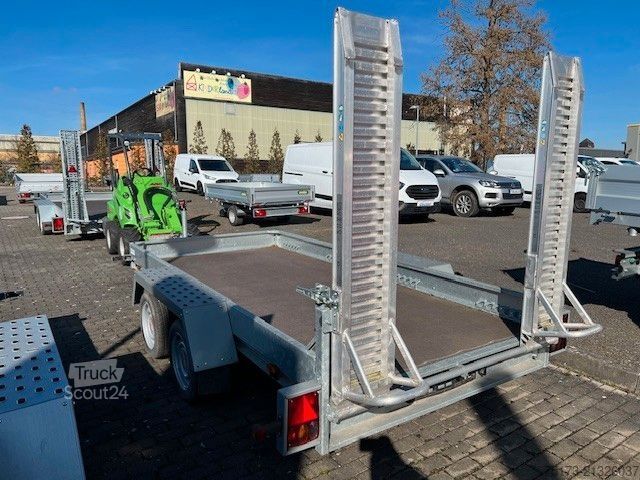 Rimorchio con piattaforma di lavoro STEMA BMAT   Baumaschinenanhänger 100kmh