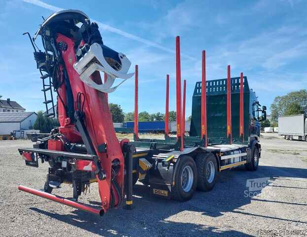 Fa szállító Scania R490 6x4 Euro 6 Kurzholz Palfinger AHK (2)
