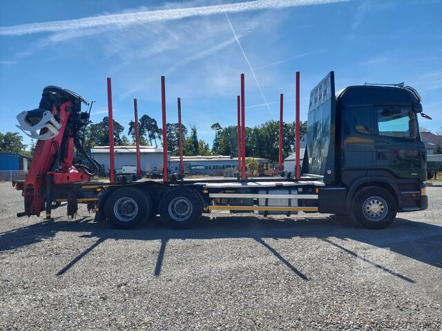 Fa szállító Scania R490 6x4 Euro 6 Kurzholz Palfinger AHK (2)