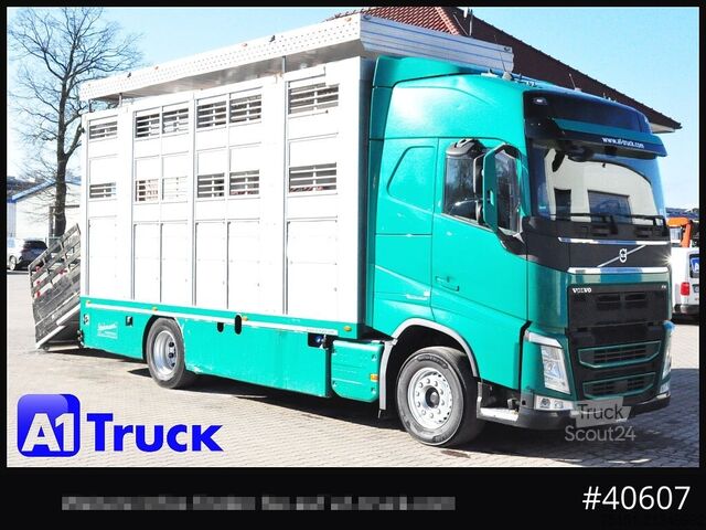 Galvijų vežimo sunkvežimis VOLVO FH 500, Stehmann, 2 Stock, Funk