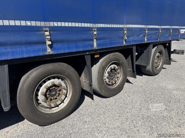 Semi-remorque bâchée Schmitz Cargobull SCS 24 Varios Hubdach Staplerhalterung Lenkachse