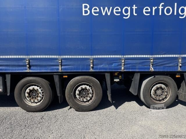 Semi-remorque bâchée Schmitz Cargobull SCS 24 Varios Hubdach Staplerhalterung Lenkachse