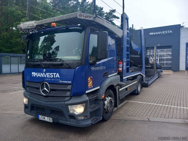 Araba taşıyıcı kamyon Mercedes-Benz Actros 1843 LS Car carrier + Lohr
