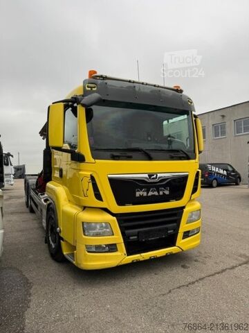 Саміоскид MAN TGS 26.500 6X2, PALFINGER-ABROLLKIPPER MIT KRAN,  LENK-LIFTACHSE, EURO 6