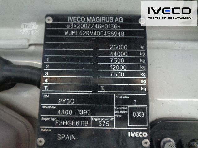 Chasis de camión IVECO S-WAY AS260S51Y/FP