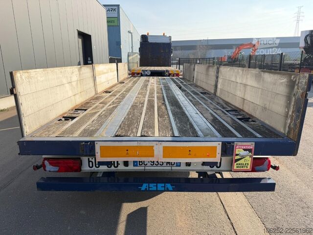 Platform trailer ASCA DEMICO C219BA 19T - 2-achsen PRITSCHE + TWISTLOCKS - A...