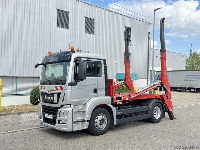 Kippers vrachtauto MAN TGS 18.420 Gergen TAK 20 Absetzer Volllu