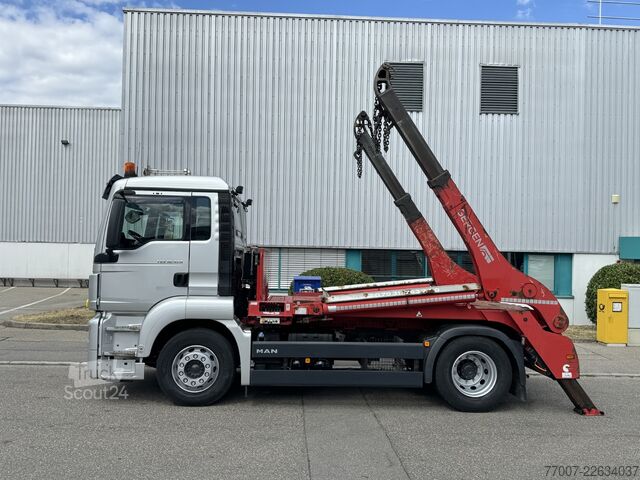 Kippers vrachtauto MAN TGS 18.420 Gergen TAK 20 Absetzer Volllu