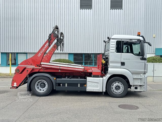 Kippers vrachtauto MAN TGS 18.420 Gergen TAK 20 Absetzer Volllu