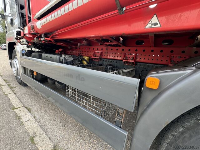 Kippers vrachtauto MAN TGS 18.420 Gergen TAK 20 Absetzer Volllu