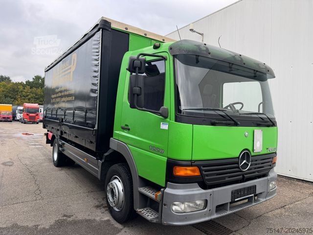 Samochód ciężarowy z plandeką typu platforma MERCEDES-BENZ 1228 4x2 Atego Schiebeplane LBW MBB