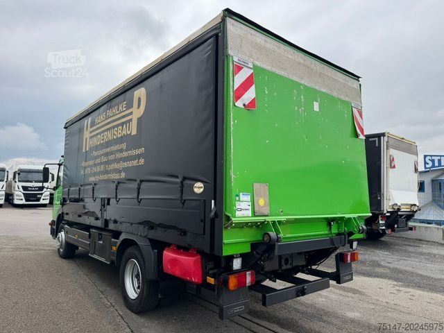 Plattewagen met zeil MERCEDES-BENZ 1228 4x2 Atego Schiebeplane LBW MBB