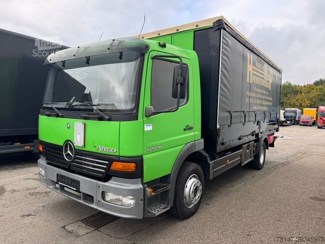 Plattewagen met zeil MERCEDES-BENZ 1228 4x2 Atego Schiebeplane LBW MBB