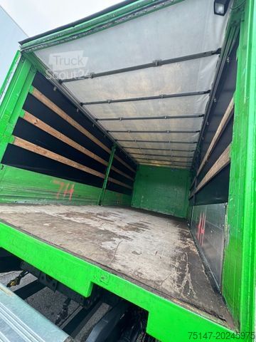 Plattewagen met zeil MERCEDES-BENZ 1228 4x2 Atego Schiebeplane LBW MBB