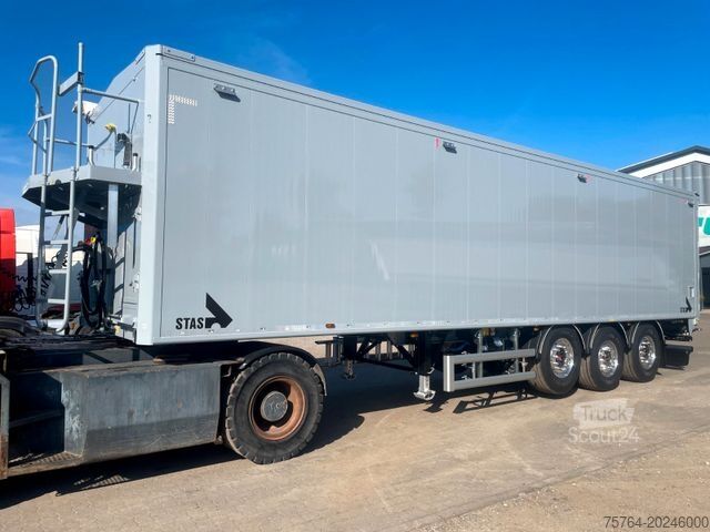 Semirremolque con piso móvil STAS 60m³ Agrar/Farm/Schubboden/Trichter/Auch Miete!