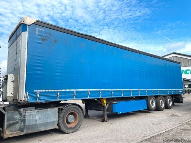 Semi-remorque bâchée SCHMITZ CARGOBULL 13,65m Pritsche / Edschaverdeck /Chassi verzinkt