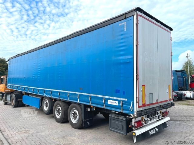 Semi-remorque bâchée SCHMITZ CARGOBULL 13,65m Pritsche / Edschaverdeck /Chassi verzinkt