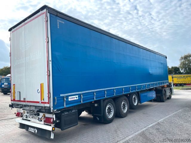 Semi-remorque bâchée SCHMITZ CARGOBULL 13,65m Pritsche / Edschaverdeck /Chassi verzinkt