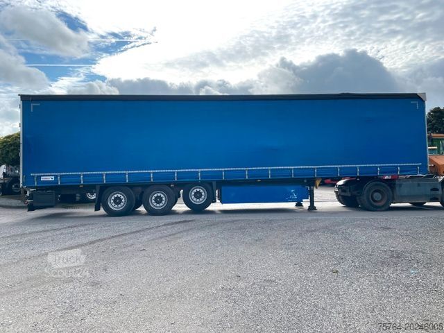 Semi-remorque bâchée SCHMITZ CARGOBULL 13,65m Pritsche / Edschaverdeck /Chassi verzinkt
