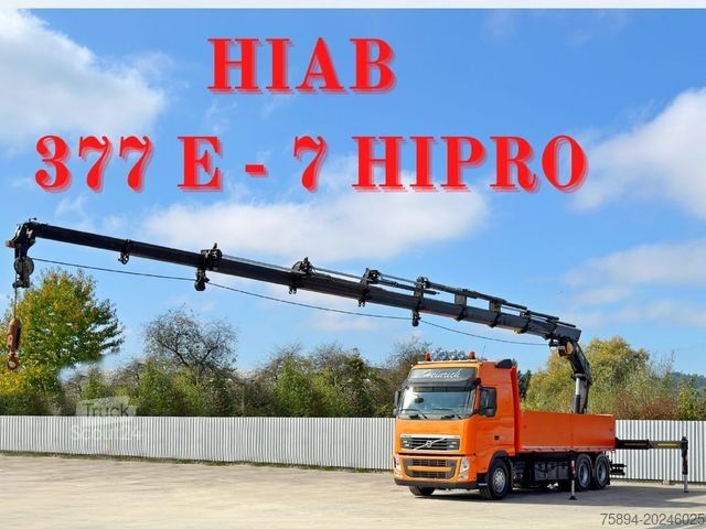 Macara montată pe camion VOLVO FH 460 * HIAB 377 E - 7 HIPRO + FUNK * 6x4