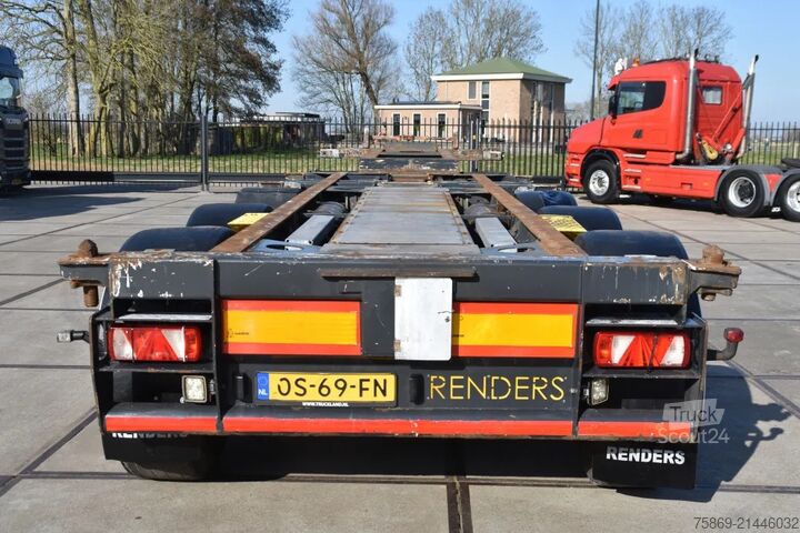 Transport de conteneurs Renders EURO 800 - 2 x EXTENDABLE - SAF AXLES - LIFT AX...