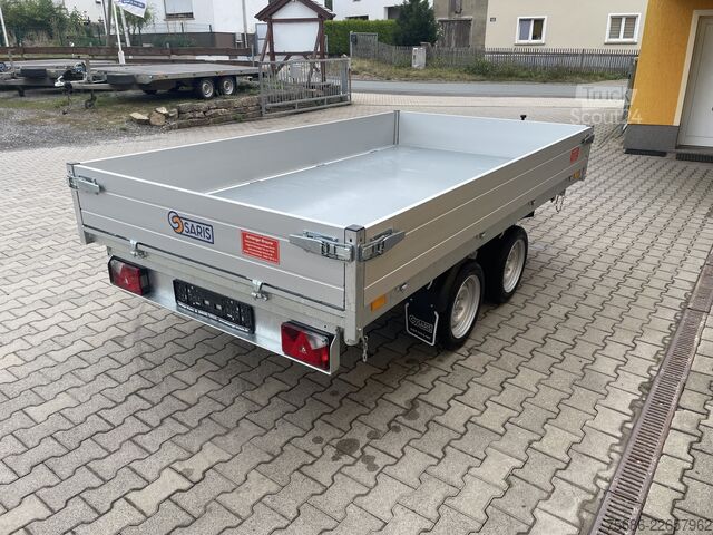 Tipvogn 3-vejs Saris K3 306 170 2700 + Alu-Schienen + E-Pumpe