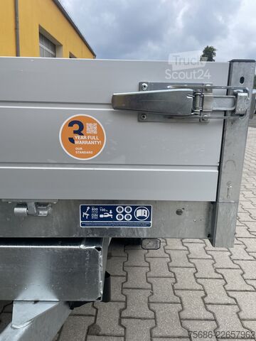 Tipvogn 3-vejs Saris K3 306 170 2700 + Alu-Schienen + E-Pumpe