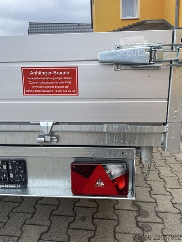 Tipvogn 3-vejs Saris K3 306 170 2700 + Alu-Schienen + E-Pumpe