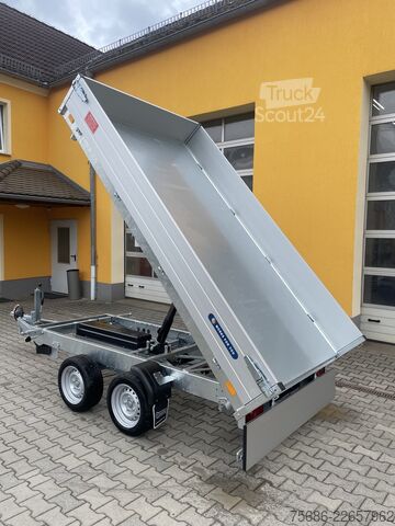 Tipvogn 3-vejs Saris K3 306 170 2700 + Alu-Schienen + E-Pumpe