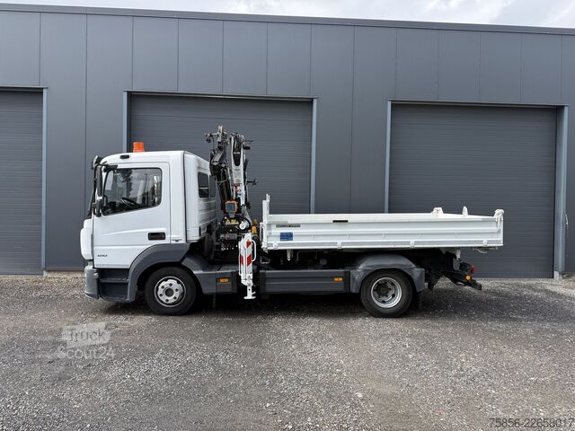 Tipvogn Mercedes-Benz Atego 818 Kipper Atlas Kran EU6