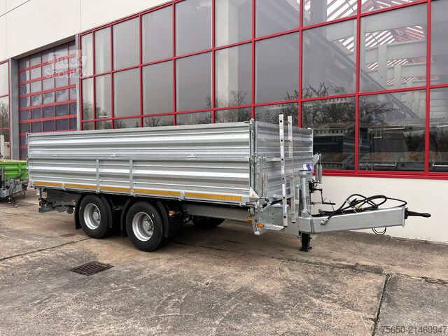 Remorque à benne basculante Möslein TTD 19 AB  19 t Tandemkipper Tieflader, Breitbereifung Aufsatzbordwänden-- Neufahrzeug --