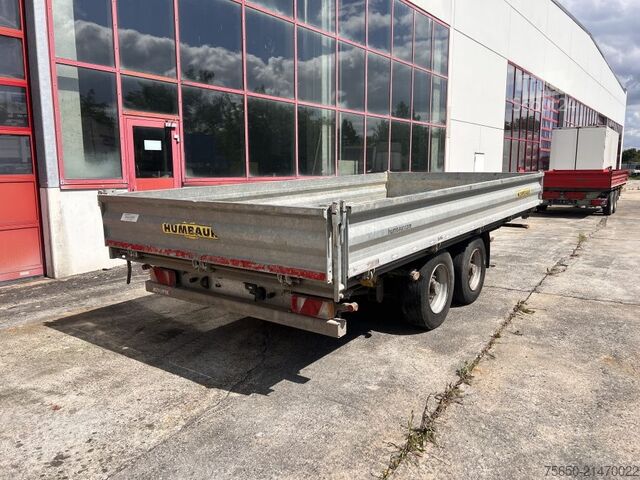 Driezijdige kipperaanhanger Humbaur htk105024  Tandemkipper- Tieflader