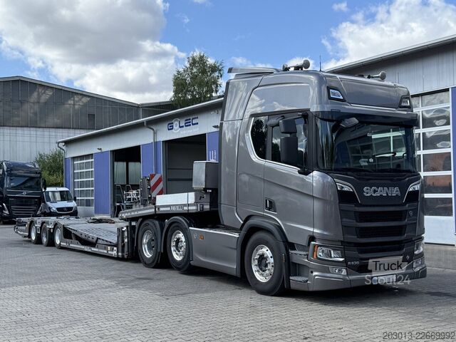 Standartinis vilkikas SCANIA R530 6x2 SZM mit Pavelli Tieflader Auflieger
