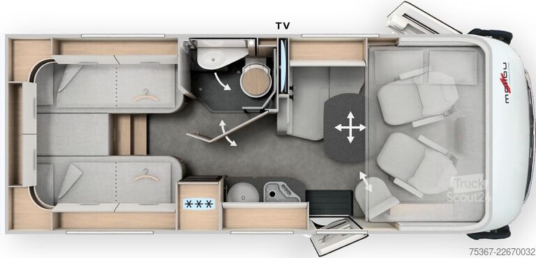 Integraal camper MALIBU I 441 KB LE lightweight Messeangebot CSD 2026