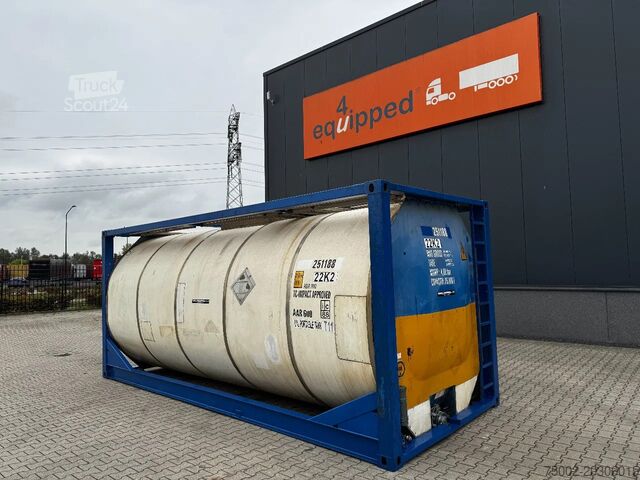 Conteneur-citerne Van Hool 20FT ISO, 25.000L / 1-COMP /  T11/ valid 2,5Y t...