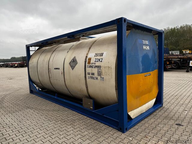 Conteneur-citerne Van Hool 20FT ISO, 25.000L / 1-COMP /  T11/ valid 2,5Y t...