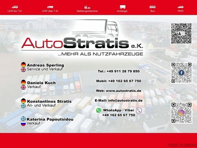 LKW-Fahrgestell MAN TGL 12.250 Euro6 Klima LBW 7m Chassie AHK 2xBett