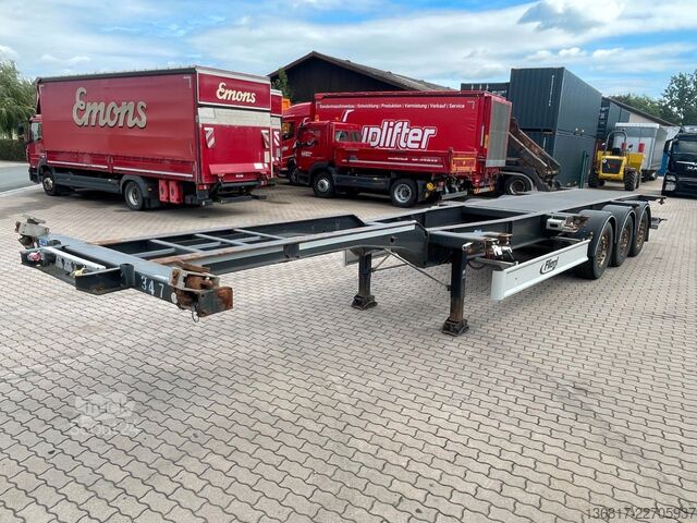 Växelflakssläp FLIEGL Container Auflieger Containerchassi SDS 380 40"