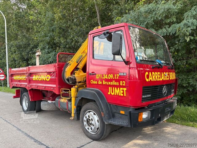 Camion benne MERCEDES-BENZ Ecoliner 1114 + Kran Copma