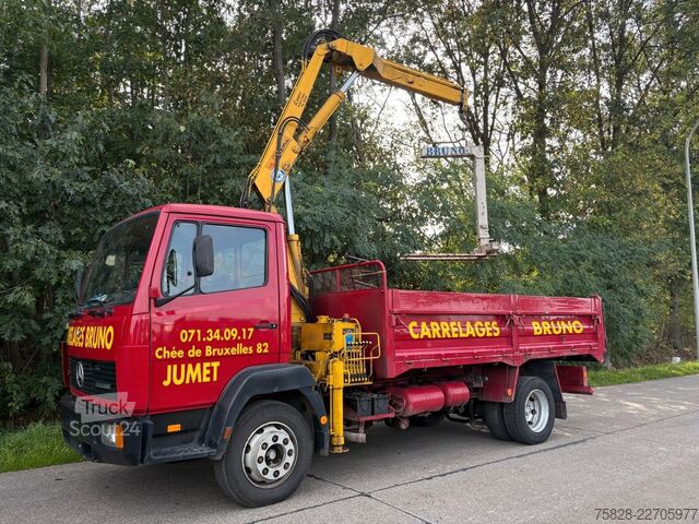 Camion benne MERCEDES-BENZ Ecoliner 1114 + Kran Copma