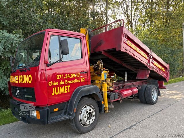 Camion benne MERCEDES-BENZ Ecoliner 1114 + Kran Copma